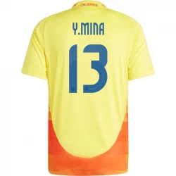 Camiseta Fútbol Colombia Y. Mina #13 Copa America 2024 Primera Hombre Equipación
