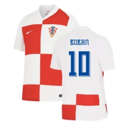 Camiseta Fútbol Croacia Boban #10 Eurocopa 2024 Primera Hombre Equipación