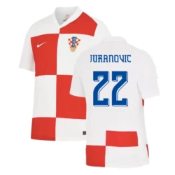 Camiseta Fútbol Croacia Juranovic #22 Eurocopa 2024 Primera Hombre Equipación