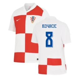 Camiseta Fútbol Croacia Kovacic #8 Eurocopa 2024 Primera Hombre Equipación