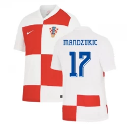 Camiseta Fútbol Croacia Mandzukic #17 Eurocopa 2024 Primera Hombre Equipación