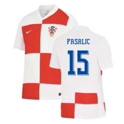 Camiseta Fútbol Croacia Pasalic #15 Eurocopa 2024 Primera Hombre Equipación