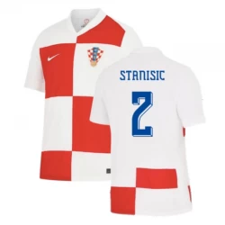 Camiseta Fútbol Croacia Stanisic #2 Eurocopa 2024 Primera Hombre Equipación