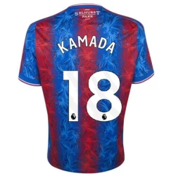 Camiseta Fútbol Crystal Palace Kamada #18 2024-25 Primera Equipación Hombre