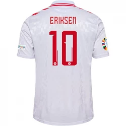 Camiseta Fútbol Dinamarca 2024 Christian Eriksen #10 Segunda Equipación Hombre