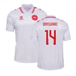 Camiseta Fútbol Dinamarca Damsgaard #14 Eurocopa 2024 Segunda Hombre Equipación