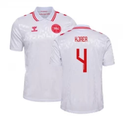 Camiseta Fútbol Dinamarca Kjaer #4 Eurocopa 2024 Segunda Hombre Equipación