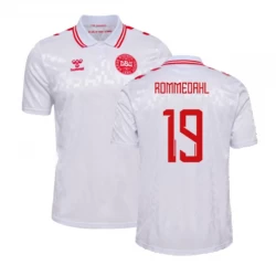 Camiseta Fútbol Dinamarca Rommedahl #19 Eurocopa 2024 Segunda Hombre Equipación