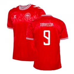 Camiseta Fútbol Dinamarca Tomasson #9 Eurocopa 2024 Primera Hombre Equipación