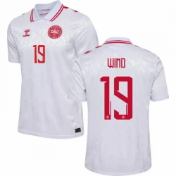 Camiseta Fútbol Dinamarca Wind #19 Eurocopa 2024 Segunda Hombre Equipación