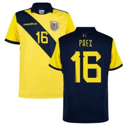 Camiseta Fútbol Ecuador Paez #16 Copa America 2024 Primera Hombre Equipación