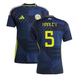 Camiseta Fútbol Escocia Hanley #5 Eurocopa 2024 Primera Hombre Equipación