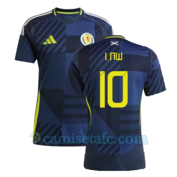 Camiseta Fútbol Escocia Law #10 Eurocopa 2024 Primera Hombre Equipación