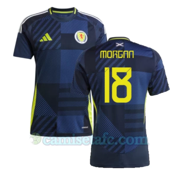 Camiseta Fútbol Escocia Morgan #18 Eurocopa 2024 Primera Hombre Equipación