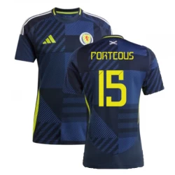 Camiseta Fútbol Escocia Porteous #15 Eurocopa 2024 Primera Hombre Equipación