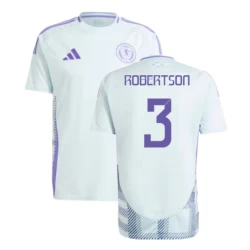 Camiseta Fútbol Escocia Robertson #3 Eurocopa 2024 Segunda Hombre Equipación