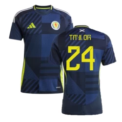 Camiseta Fútbol Escocia Taylor #24 Eurocopa 2024 Primera Hombre Equipación