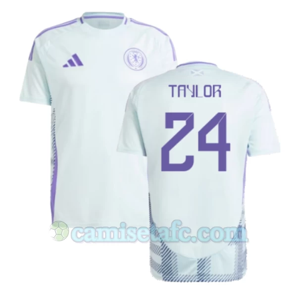 Camiseta Fútbol Escocia Taylor #24 Eurocopa 2024 Segunda Hombre Equipación