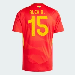 Camiseta Fútbol España Alex B. #15 Eurocopa 2024 Primera Hombre Equipación