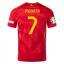 Camiseta Fútbol España Alvaro Morata #7 Eurocopa 2024 Primera Hombre Equipación
