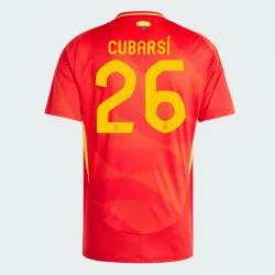 Camiseta Fútbol España Cubarsi #26 Eurocopa 2024 Primera Hombre Equipación