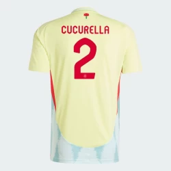 Camiseta Fútbol España Cucurella #2 Eurocopa 2024 Segunda Hombre Equipación