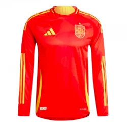 Camiseta Fútbol España Eurocopa 2024 Primera Hombre Equipación Manga Larga