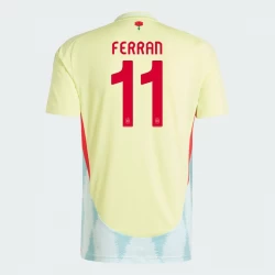 Camiseta Fútbol España Ferran #11 Eurocopa 2024 Segunda Hombre Equipación