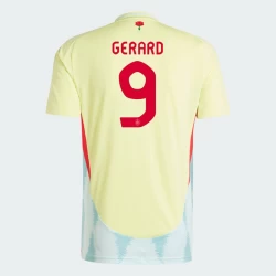 Camiseta Fútbol España Gerard #9 Eurocopa 2024 Segunda Hombre Equipación