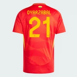 Camiseta Fútbol España Oyarzabal #21 Eurocopa 2024 Primera Hombre Equipación