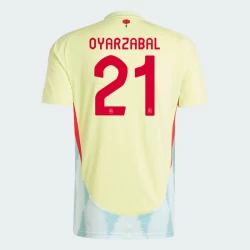 Camiseta Fútbol España Oyarzabal #21 Eurocopa 2024 Segunda Hombre Equipación