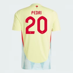 Camiseta Fútbol España Pedri #20 Eurocopa 2024 Segunda Hombre Equipación