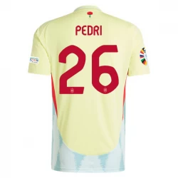 Camiseta Fútbol España Pedri #26 Eurocopa 2024 Segunda Hombre Equipación