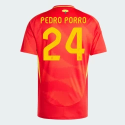 Camiseta Fútbol España Pedro Porro #24 Eurocopa 2024 Primera Hombre Equipación