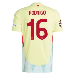 Camiseta Fútbol España Rodrigo #16 Eurocopa 2024 Segunda Hombre Equipación