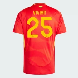Camiseta Fútbol España Vivian #25 Eurocopa 2024 Primera Hombre Equipación