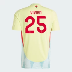 Camiseta Fútbol España Vivian #25 Eurocopa 2024 Segunda Hombre Equipación