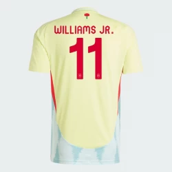 Camiseta Fútbol España Williams Jr. #11 Eurocopa 2024 Segunda Hombre Equipación