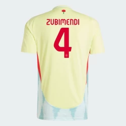 Camiseta Fútbol España Zubimendi #4 Eurocopa 2024 Segunda Hombre Equipación