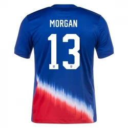 Camiseta Fútbol Estados Unidos Morgan #13 Copa America 2024 Segunda Hombre Equipación