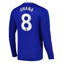 Camiseta Fútbol Everton FC Onana #8 2024-25 Primera Equipación Hombre Manga Larga
