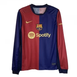 Camiseta Fútbol FC Barcelona 2024-25 Primera Equipación Hombre Manga Larga
