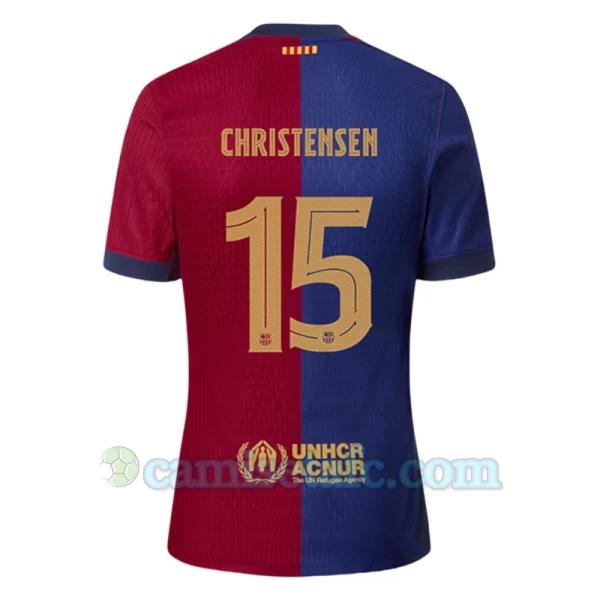 Camiseta Fútbol FC Barcelona Christensen #15 2024-25 Primera Equipación Hombre