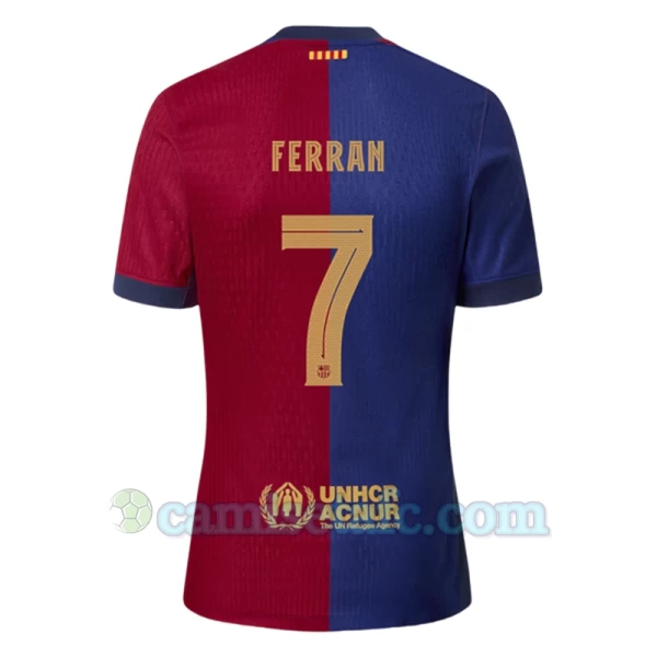 Camiseta Fútbol FC Barcelona Ferran #7 2024-25 Primera Equipación Hombre