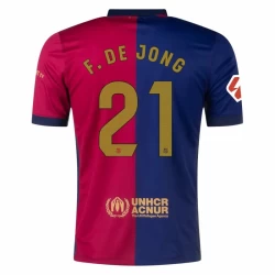 Camiseta Fútbol FC Barcelona Frenkie de Jong #21 2024-25 Primera Equipación Hombre