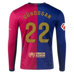 Camiseta Fútbol FC Barcelona Gundogan #22 2024-25 Primera Equipación Hombre Manga Larga