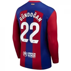 Camiseta Fútbol FC Barcelona İlkay Gündoğan #22 2023-24 Primera Equipación Hombre Manga Larga