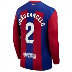 Camiseta Fútbol FC Barcelona João Cancelo #2 2023-24 Primera Equipación Hombre Manga Larga