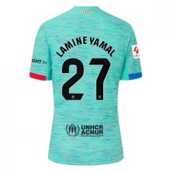 Camiseta Fútbol FC Barcelona Lamine Yamal #27 2023-24 Tercera Equipación Hombre