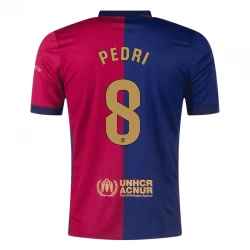 Camiseta Fútbol FC Barcelona Pedri #8 2024-25 Primera Equipación Hombre